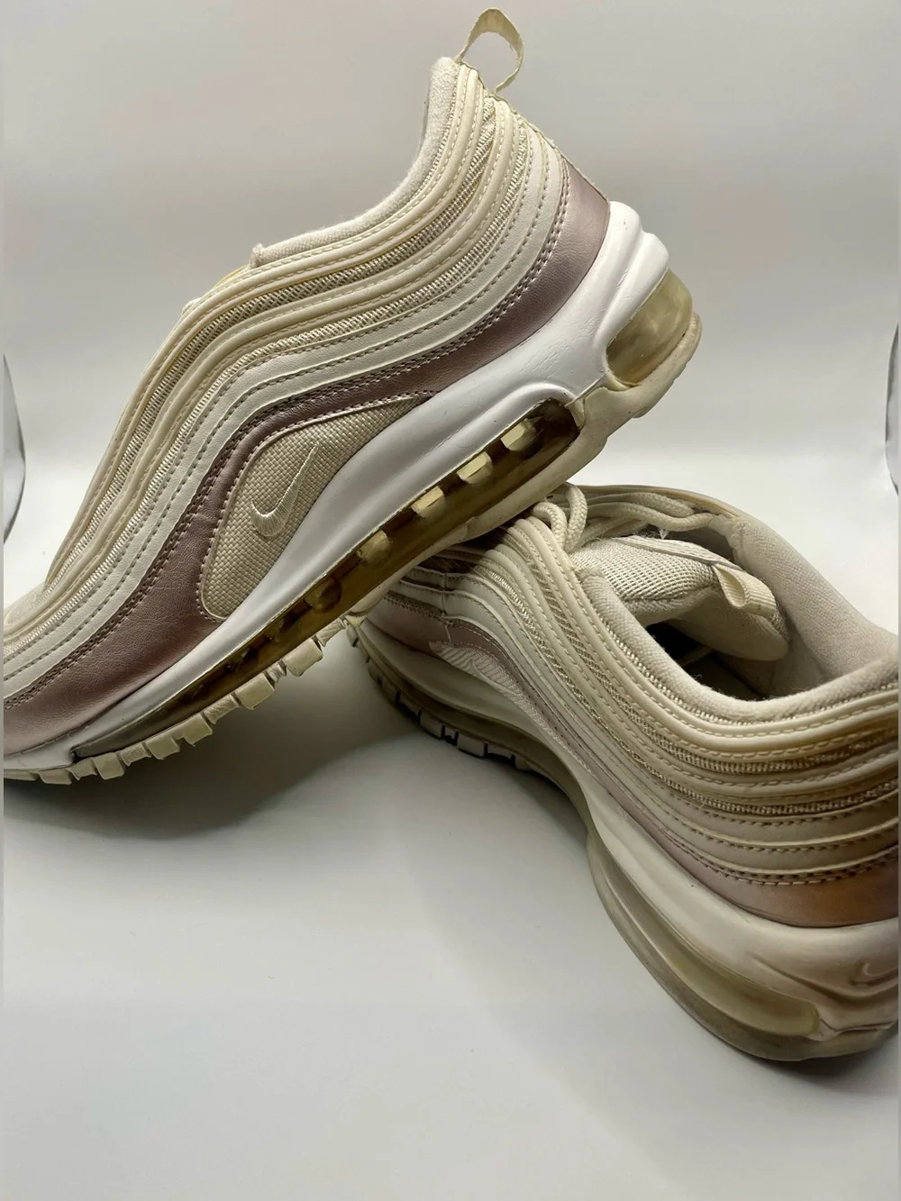 (Size 7Y) Nike Air Max 97 Shoes “Desert Sand” 921733-013 * Beige*